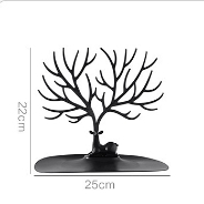 Tempat Gantungan Perhiasan Bentuk Rusa duduk Jewelry Display Tray Stand elegan mewah
