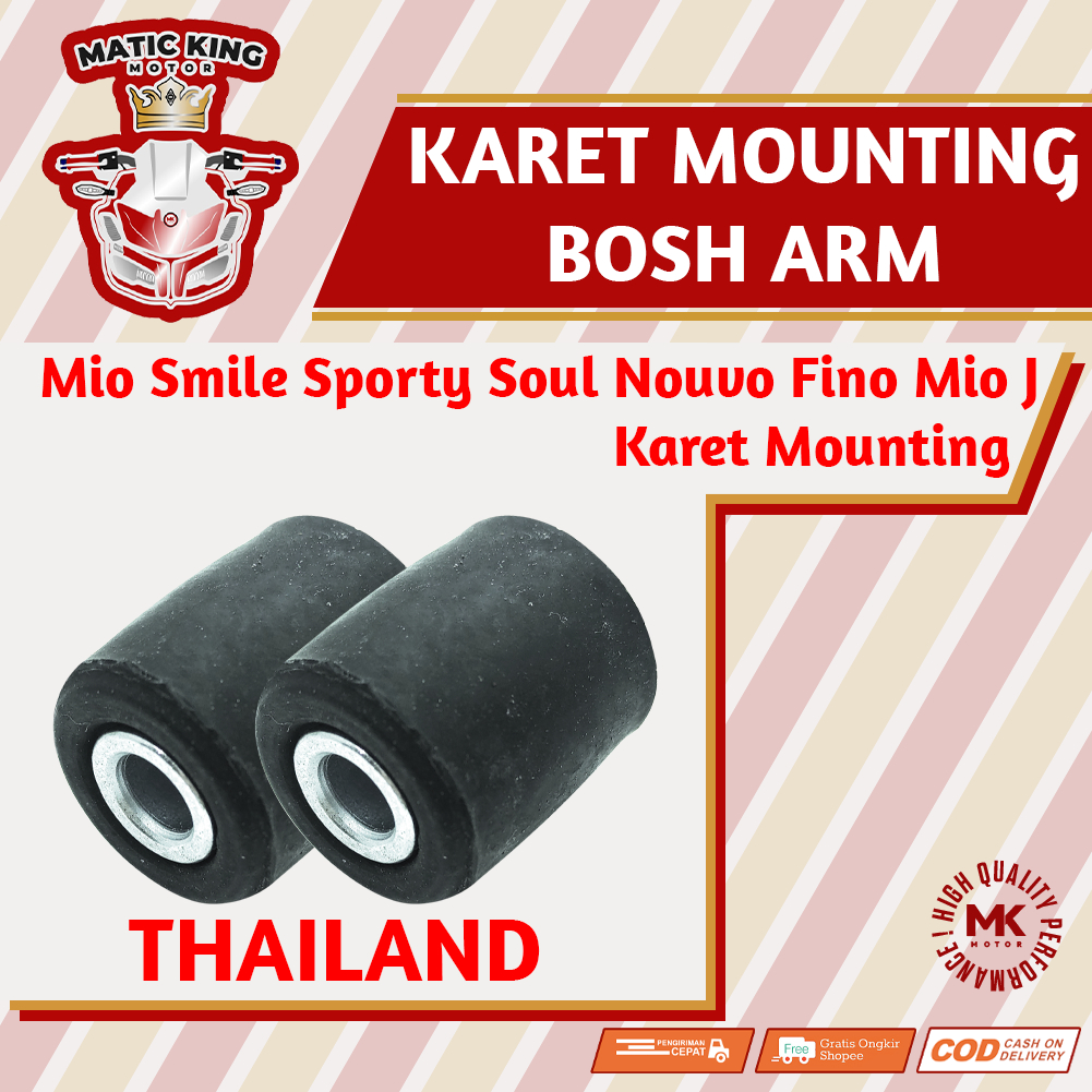 Bosh Karet mounting Yamaha Mio Sporty Smile J Soul GT Fino Karbu X-Ride 5TL 54P 110 115 set  Assy Thailand Super A