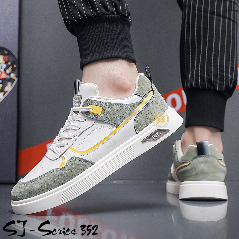 [JWALK] Sepatu Sneakers Kasual Trendy Pria Nyaman Buat Nongkrong Kualitas Import Premium -352