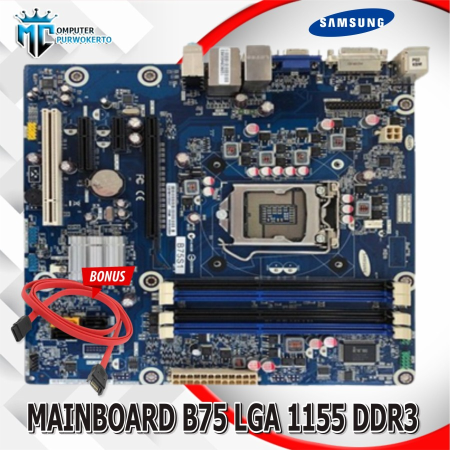 Mainboard Mobo Motherboard B75 Intel LGA 1155 Samsung On Board