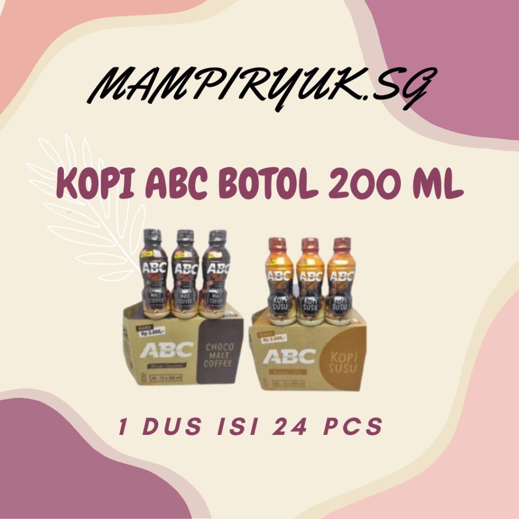 

[DUS/KARTON] KOPI ABC MINUMAN KOPI BOTOL 200ML 1 DUS ISI 24 PCS