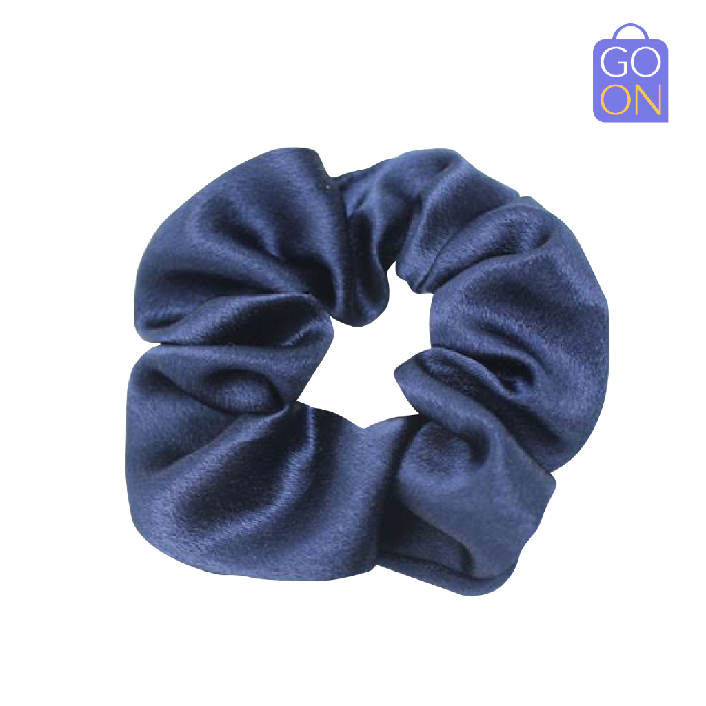 GO ONLINE Scrunchie Bahan Satin - Kunciran Ikat Rambut Korea Cepol Hijab / Jilbab [ Gratis Ongkir / Cod ]