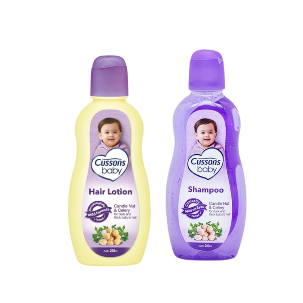 Cussons Baby Hair Lotion 100ML + 100ML PLUS Shampoo 100ml + 100ml