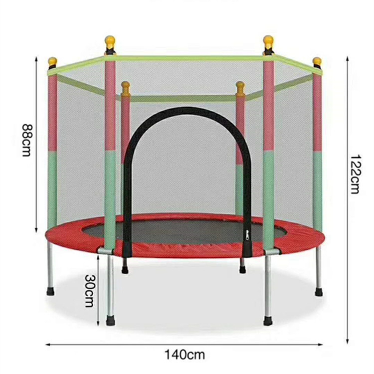 Harga khusus trampolin anak-anak 55 inci/trampolin latihan kebugaran bisa lipat/tempat bermain balita