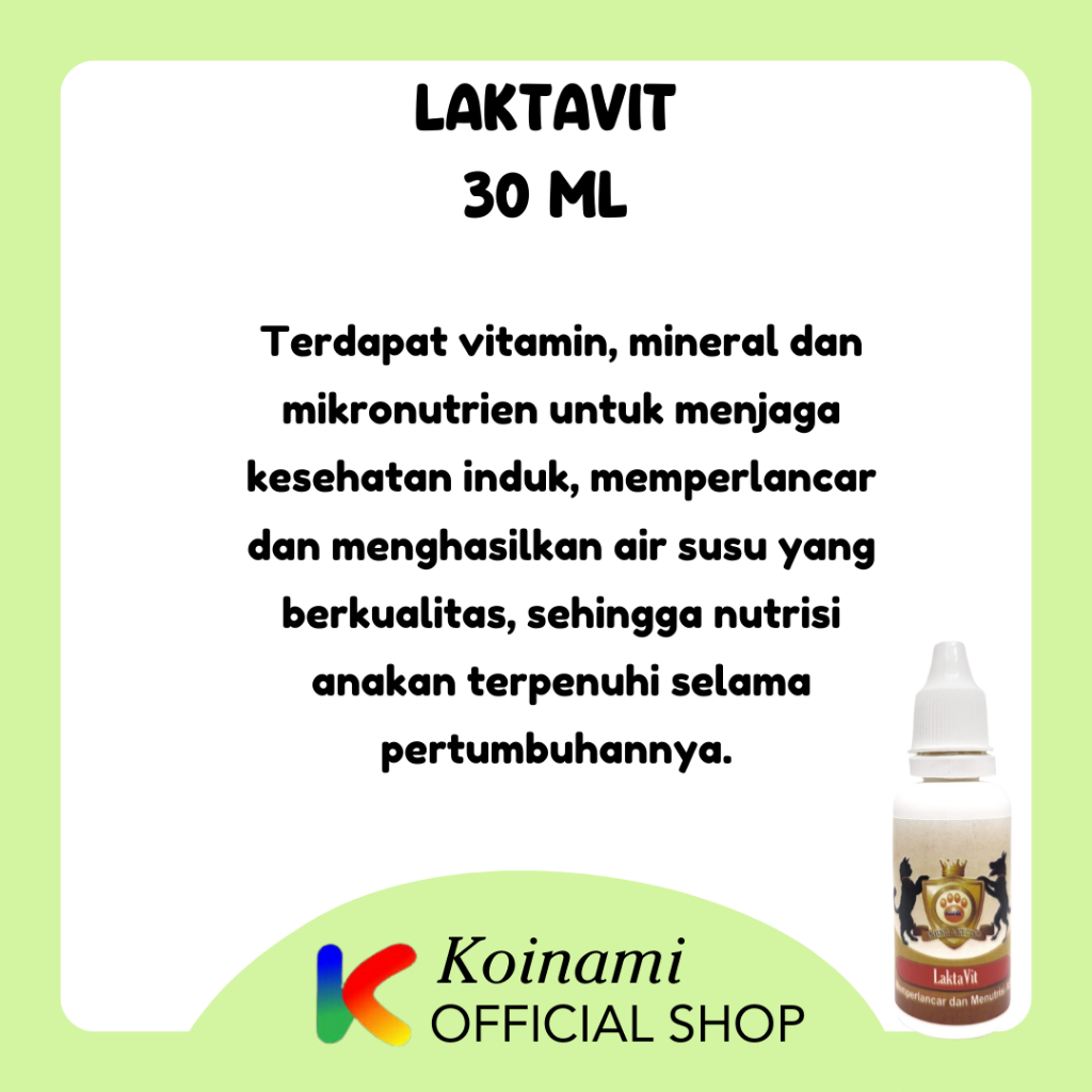 Laktavit 30ml Obat Pelancar ASI Kucing Anjing / Raid All / RA