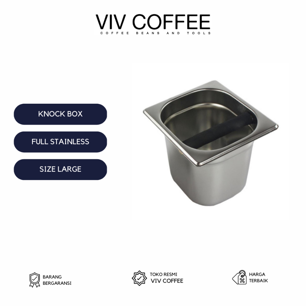 Knock Box Stainless Tempat Ampas Kopi