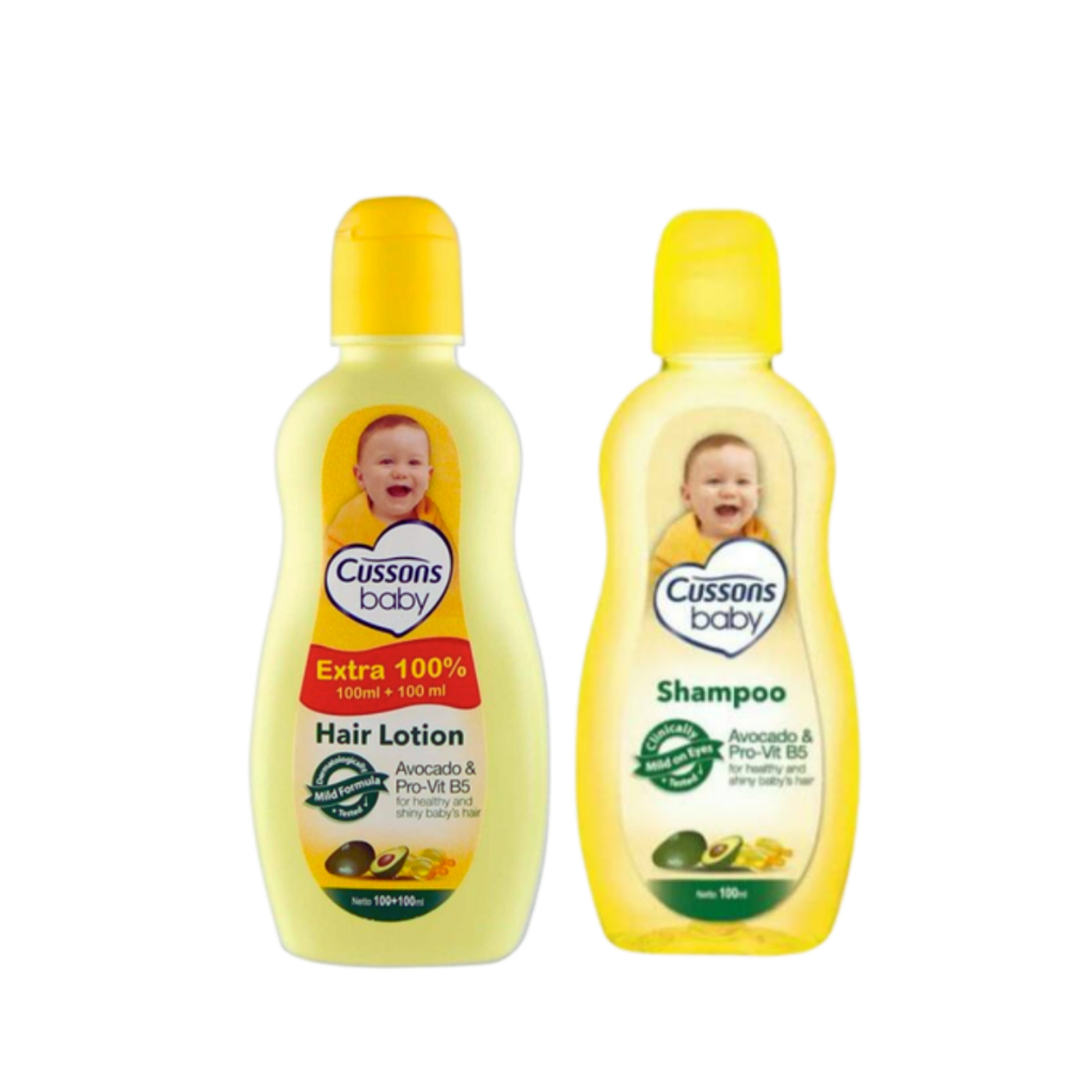 Cussons Baby Hair Lotion 100ML + 100ML PLUS Shampoo 100ml + 100ml