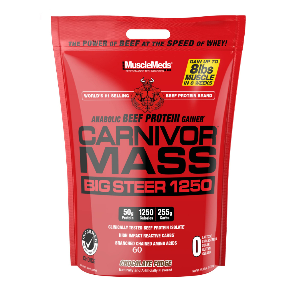 Musclemeds Carnivor Mass Big Steer 15 lbs Weight Gainer Muscle Meds