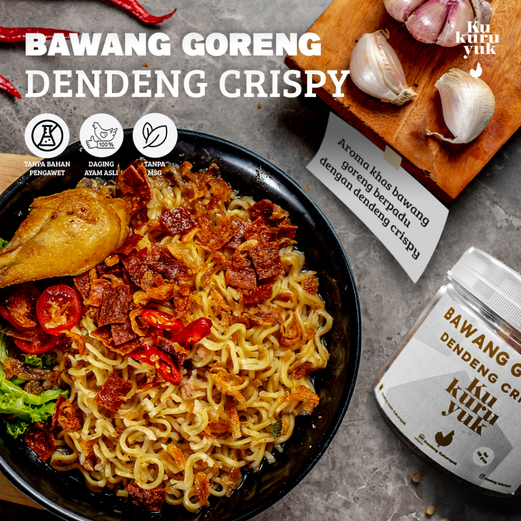 

Dendeng kukuruyuk - Bawang goreng dendeng ayam crispy 100gr
