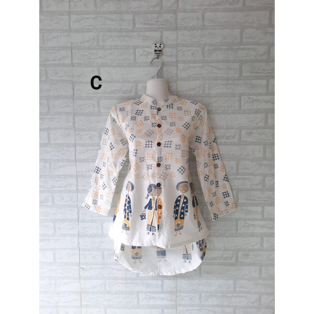 Blouse batik motif TEJO model pinguin