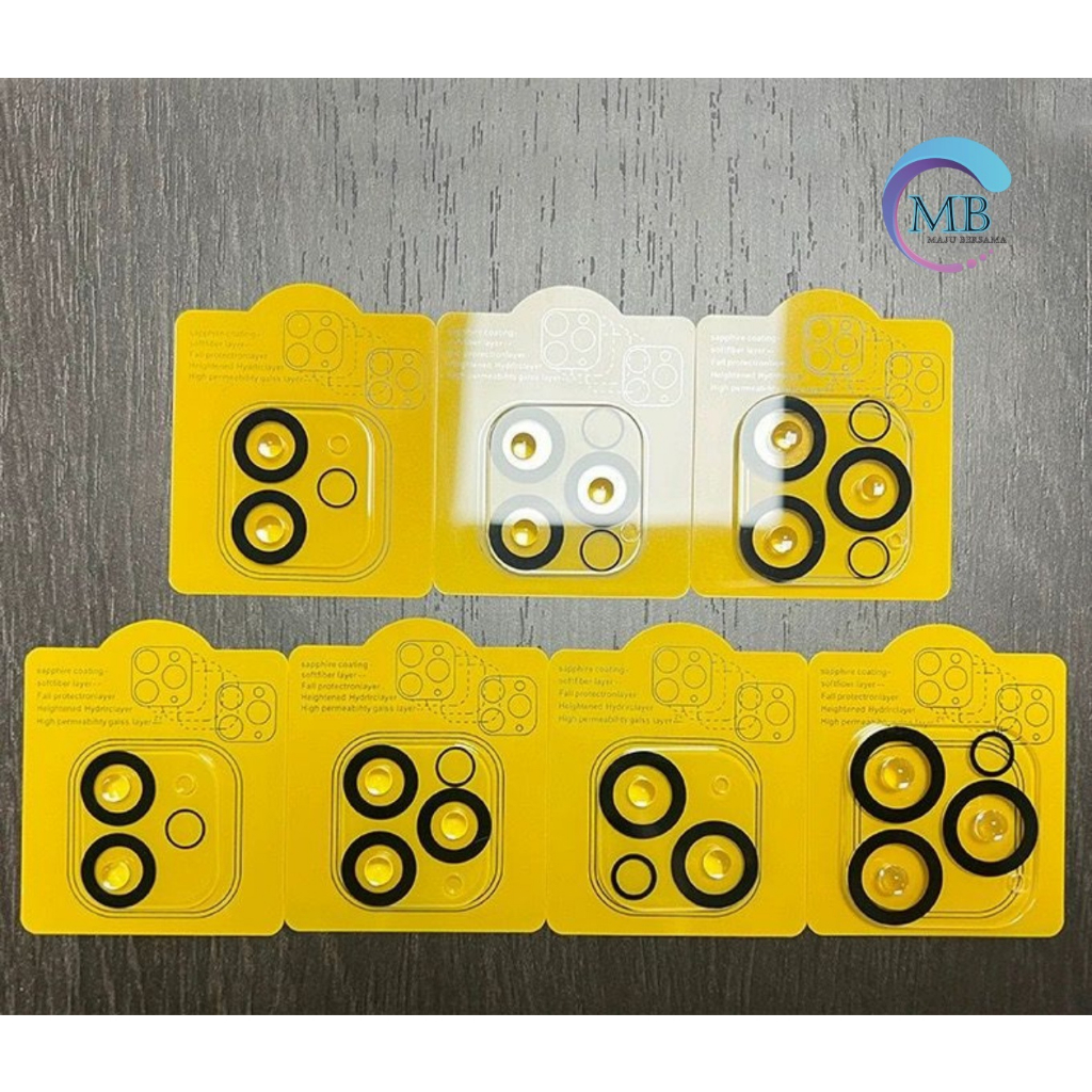 Pelindung kamera papan kuning IPHONE 11 11 Pro Max 12 Mini 12 pro max 13 mini 13 pro Max 14 14 Max 14 Plus 14 pro 14 pro Max TEMPERED GLASS CAMERA PROTECTION 3D MB4648