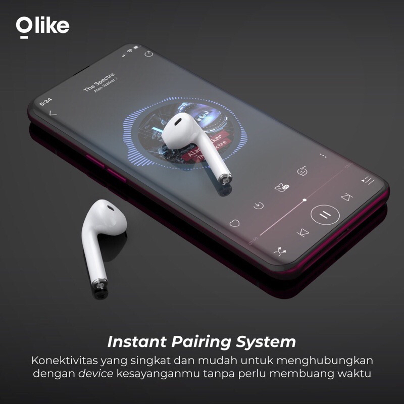 OLIKE True Wireless Bluetooth Earphone/ Earphone Earbuds TWS OH-T7