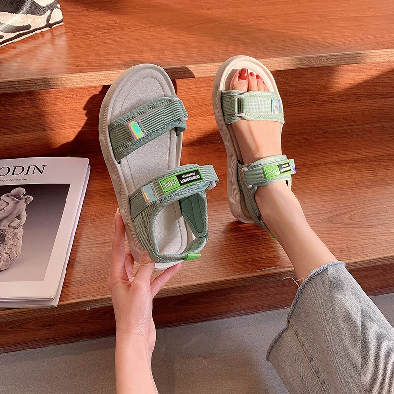 Sandal Gunung Original Green / Sandal Gunung Wanita 5349 (35 - 40)