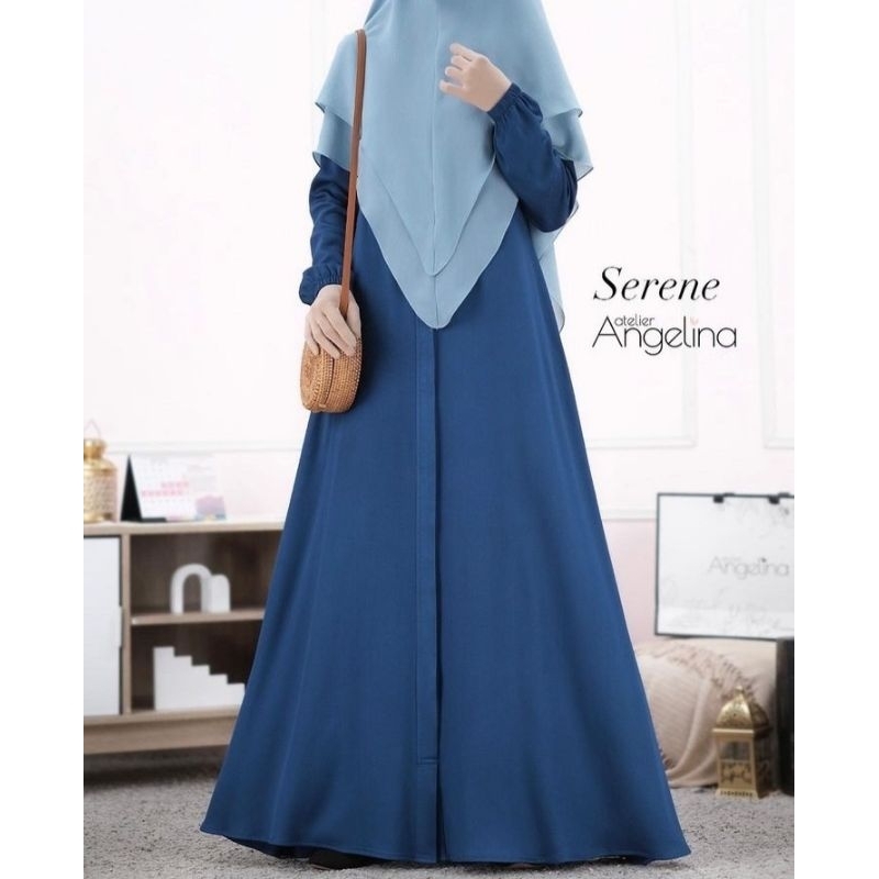 Atelier Angelina - Serena Dress Embroiderry PEACOCK Size L