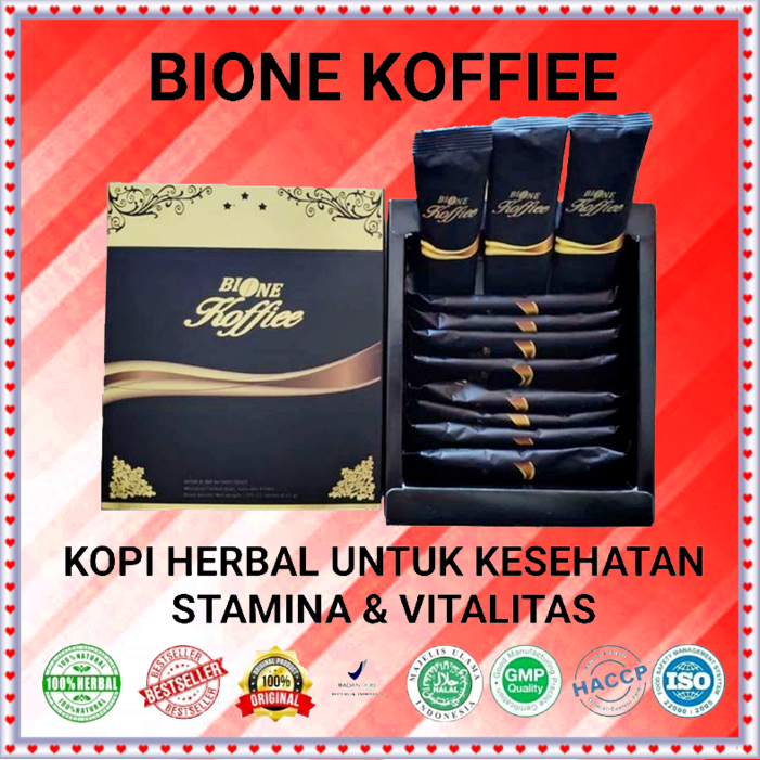

Kopi Bione Koffiee 1 Box isi 11 Sachet
