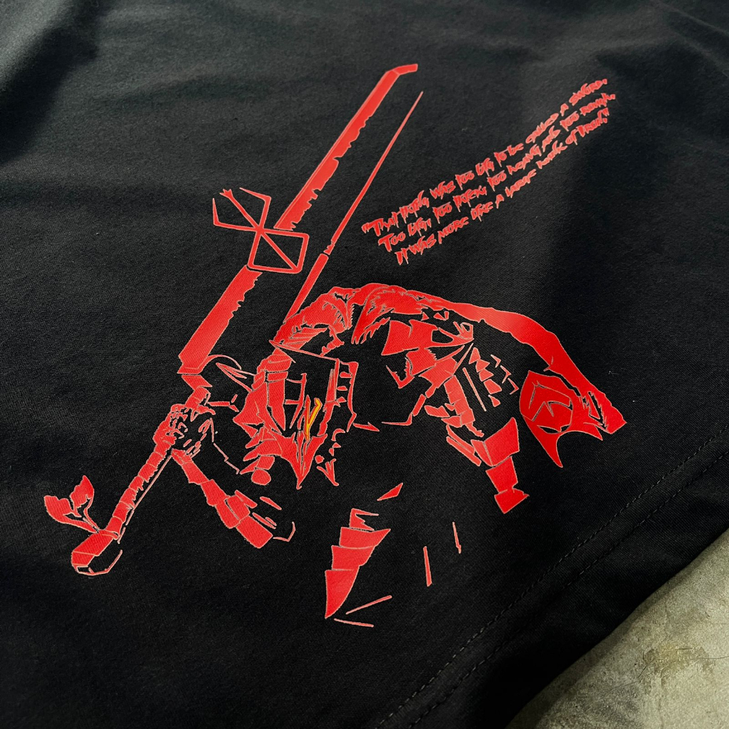 Tshirt Berserk Black Anime Manga Premium Unisex