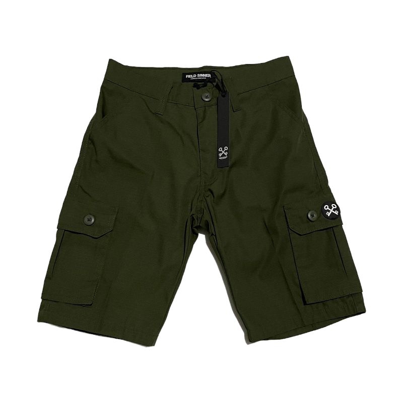 FIELD SINNER Cargo / Short Pants Green (BNWT) ORIGINALS