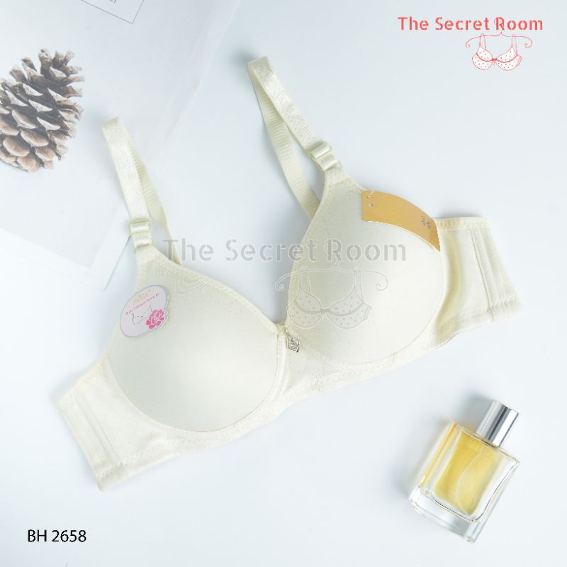 TALLY BRA BH 2658 I CUP B I BUSA TIPIS I TANPA KAWAT I KAIT 3 I SIZE 38 - 44