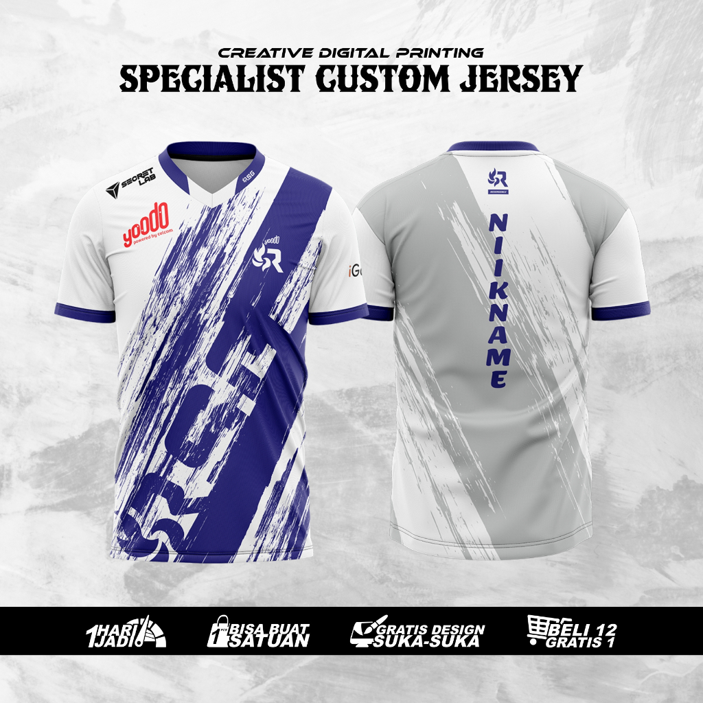 JERSEY GAMING RSG PH RESURGENCE HOME ESPORTS TERBARU 2023 FREE NICKNAME FULL PRINTING