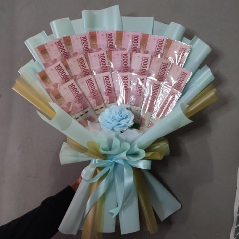 Buket bouquet wisuda pernikahan ulang tahun dan acara besar bisa request warna dan tambah kartu ucapan