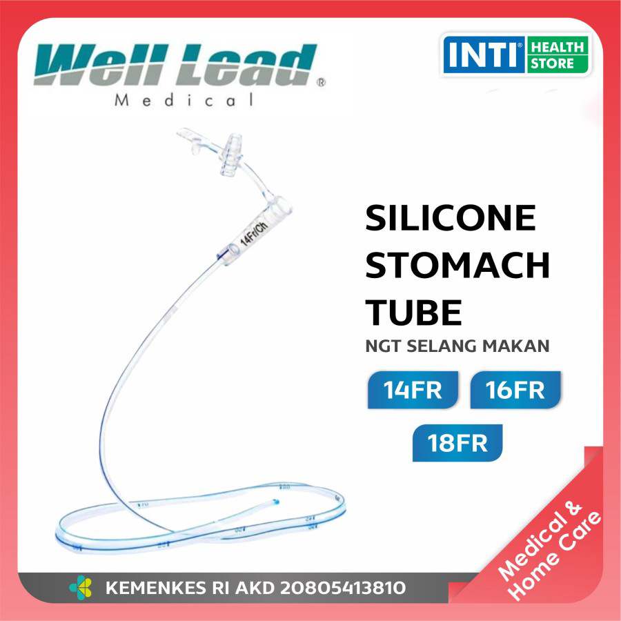 WELL LEAD | NGT Silicone | Stomach Tube | Selang Sonde | Alat Bantu Makan