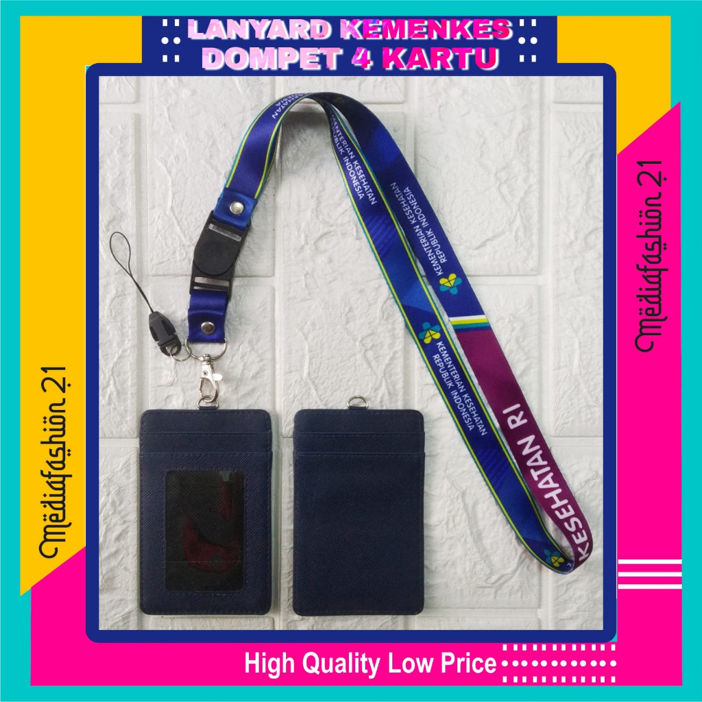 

Lanyard Tali Gantungan ID Card KEMENKES RI (KEMENTERIAN KESEHATAN) Free Strap Gantungan HP/Flashdisk