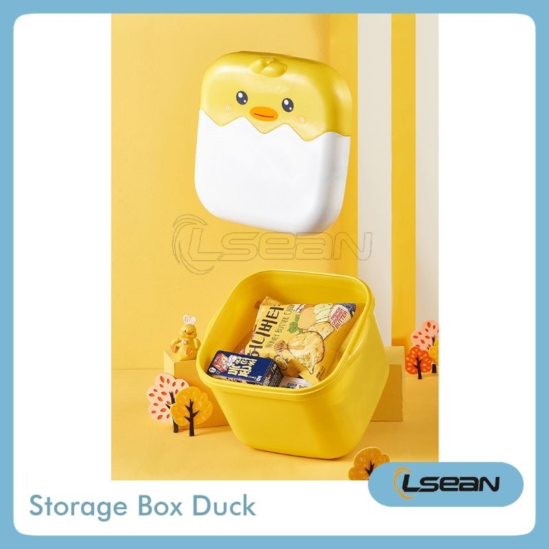 TEMPAT PENYIMPANAN BARANG MULTIFUNGSI STORAGE BOX LUCU MOTIF DUCK