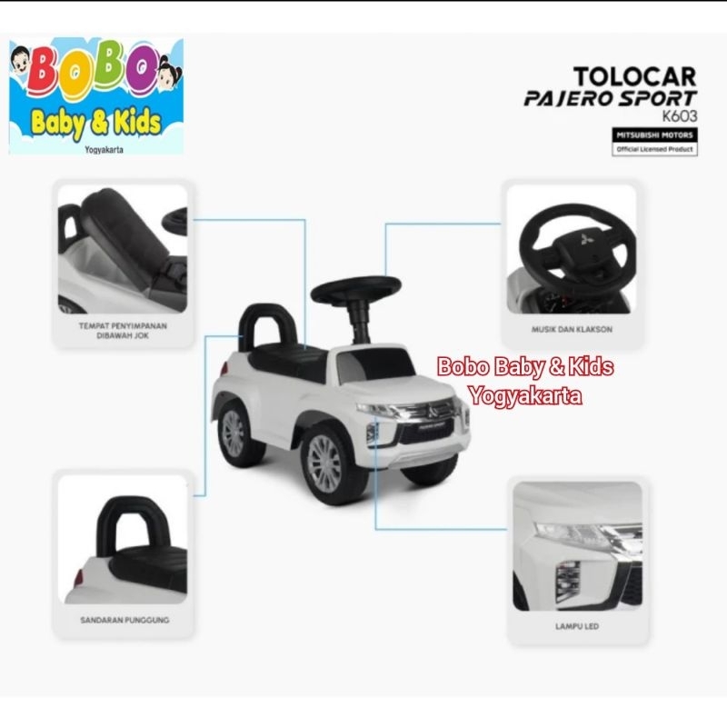 Mobil Dorong Anak Mitsubishi Pajero Sport Ride On Anak Mitsubishi Pajero Sport Mainan Mobil Dorong A