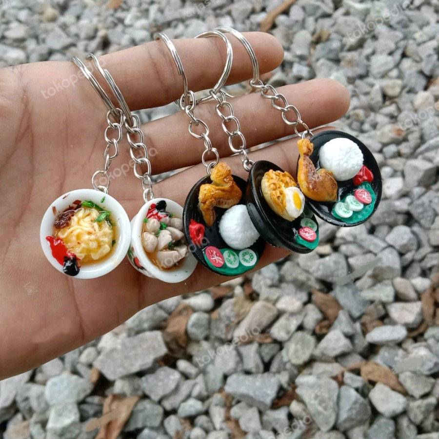 Gantungan Kunci / GANCI UNIK Miniatur Makanan