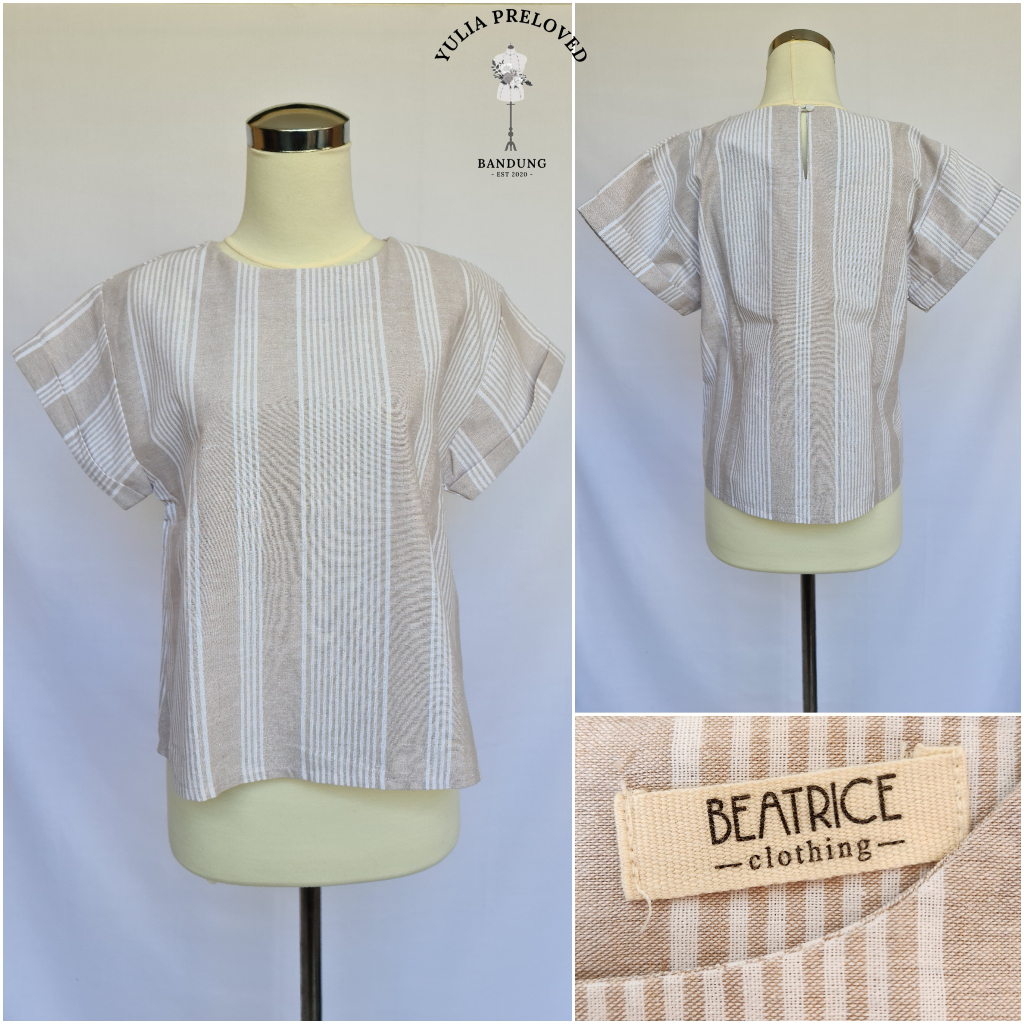 Blouse Beatrice Clothing Cokelat