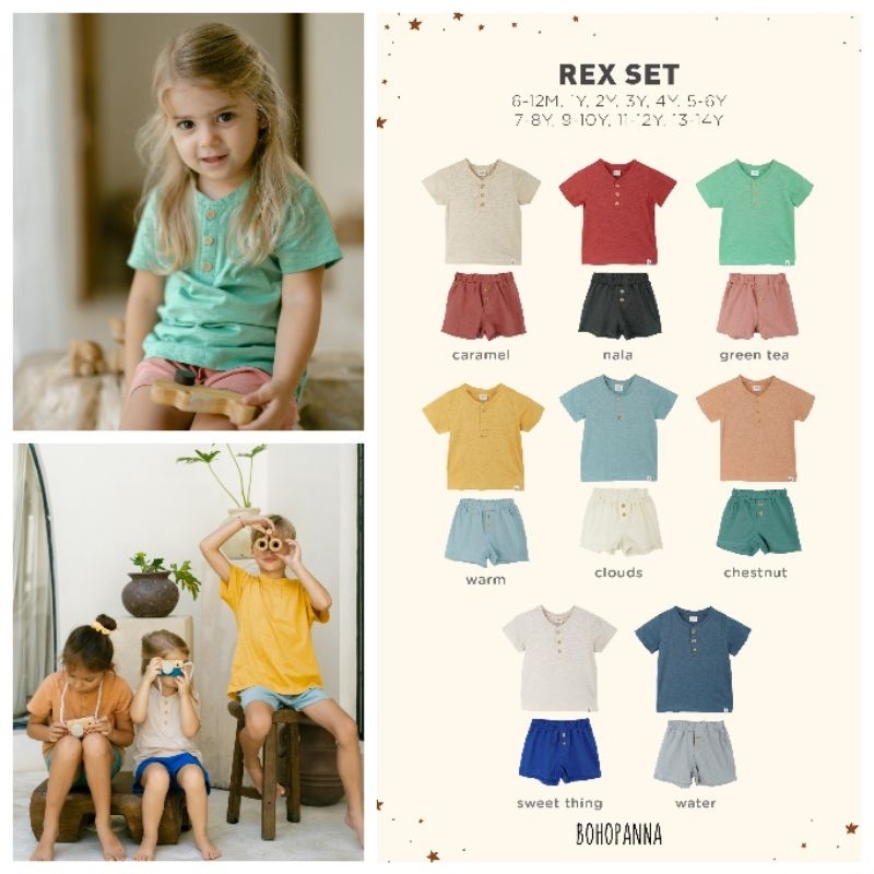 Bohopanna Boho Panna Rex Set / Setelan Anak Unisex 0-8Y