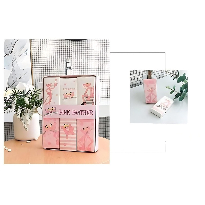 Paket Tissue kering pink berwarna 1 box isi 12 bungkus motif