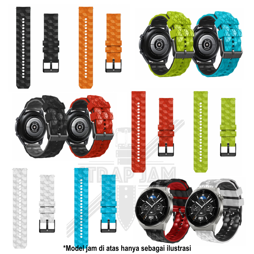 HPF Tali Jam Tangan Coros Apex 2 Pro 46mm - Strap 22mm Rubber Silikon Quick Release