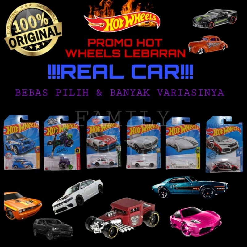 Hot Wheels Original Model REAL CAR Bisa Pilih Banyak Variasinya