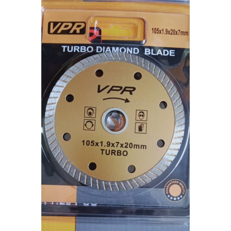 Turbo Diamond Blade / Pemotong Tegel Turbo VPR 105mm
