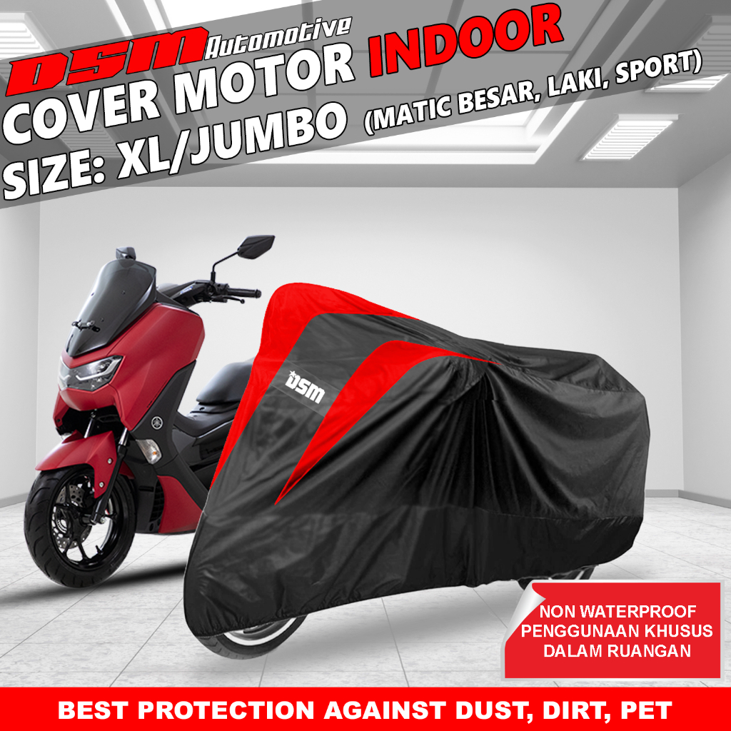 Cover Motor Indoor - Non Waterproof Ukuran XL / Cover Nmax Aerox Lexi PCX ADV Ninja CBR R15 RXKing