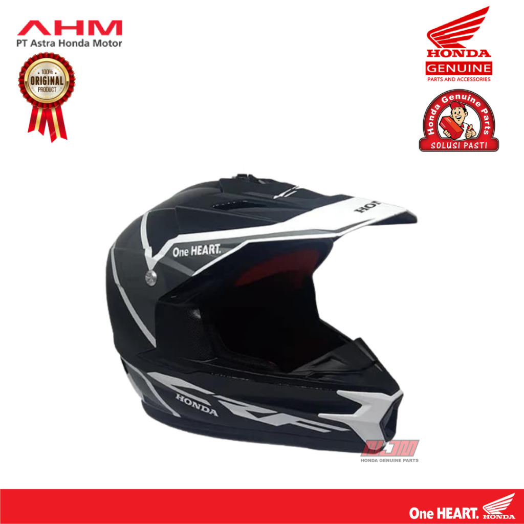 Helm Honda CRF - Grey (Size XL)