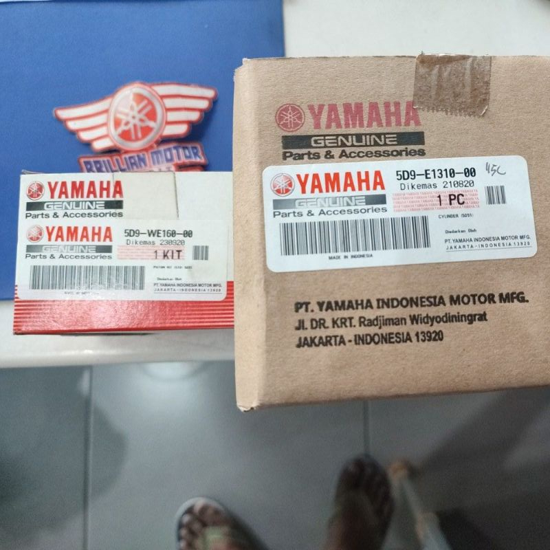 Bureng dan Piston Kit VEGA ZR Original Yamaha