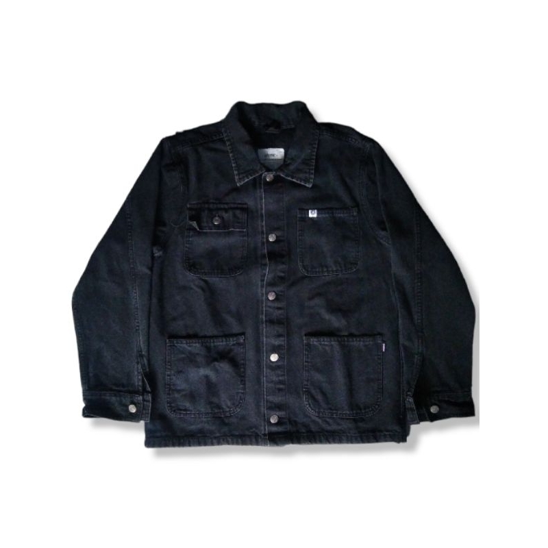 vearst jeans montez black washed chore jacket