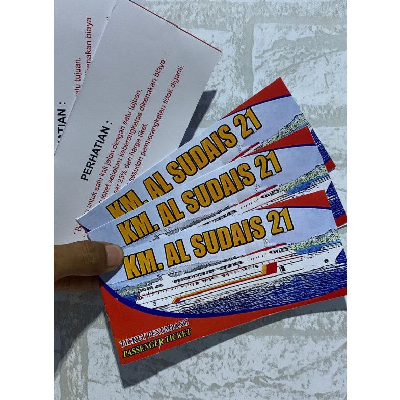 Custom Tiket Bus/Kereta/Kapal