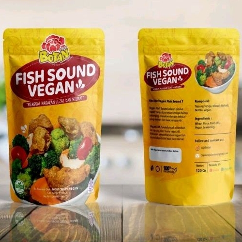 

Vegan Fish Sound - Yii Phio - Yu Piao - He Phio Vegetarian Cap Bunga Botan