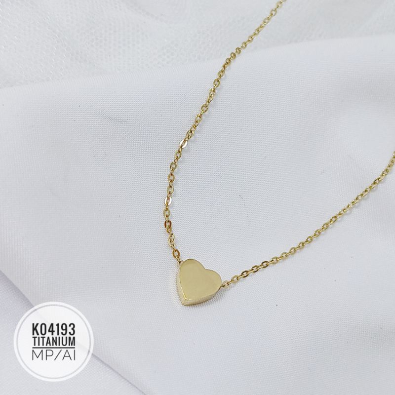 Kalung Titanium love gold K04193