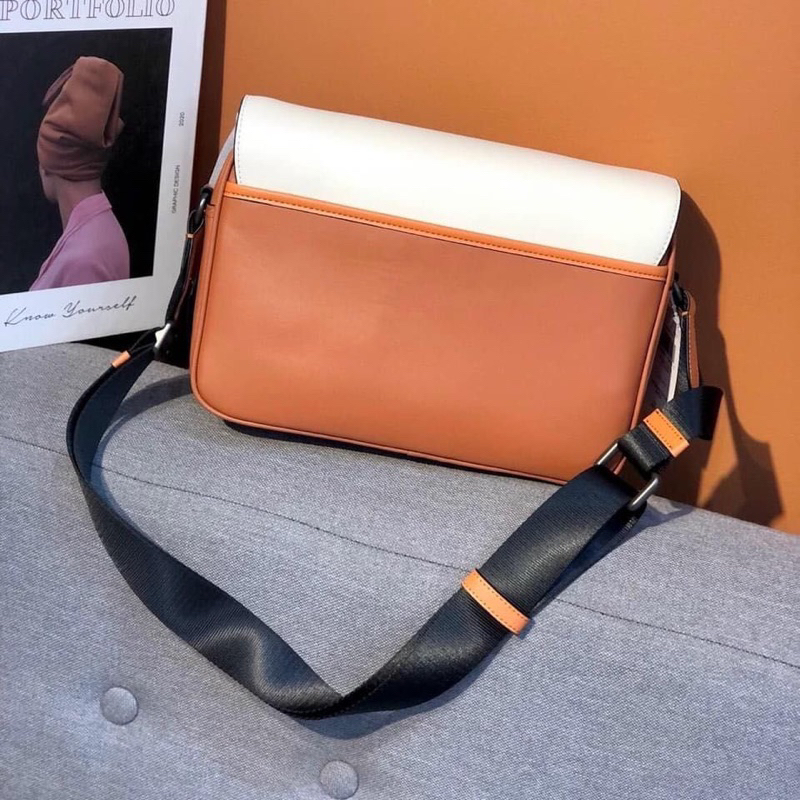 Coach Track Crossbody In Colorblock With Coach (CE 550)