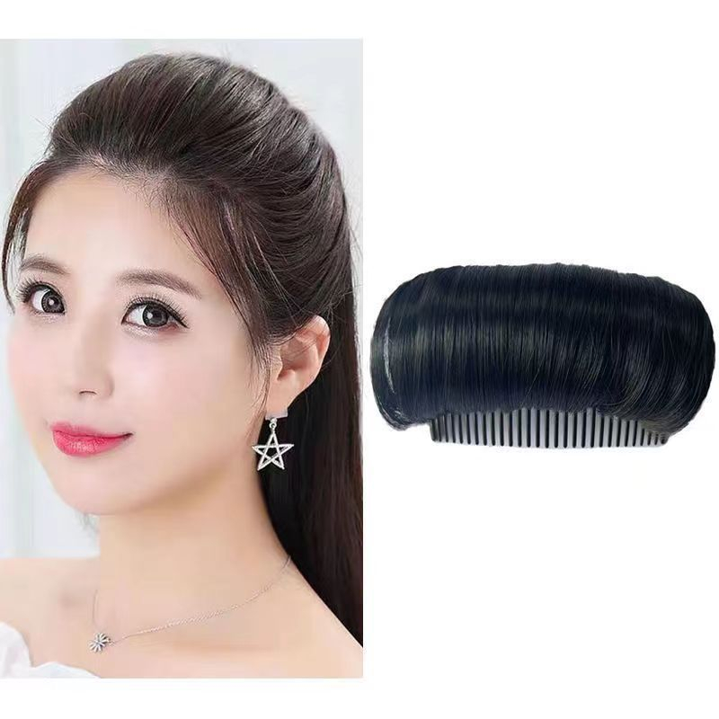 Women Hair Bun DIY Extension Fluffy Sisir Rambut Palsu Wanita Halus