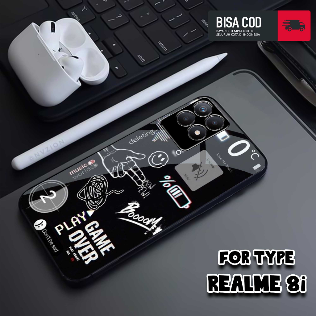 Case REALME 8i - MOTIF [NASA TICKET] - Casing REALME 8i - Hardcase Premium Glossy - Silikon - Softca