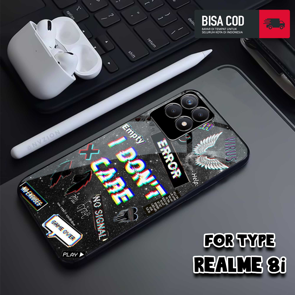Case REALME 8i - MOTIF [PSTRBAND] - Casing REALME 8i - Hardcase Premium Glossy - Silikon - Softcase 