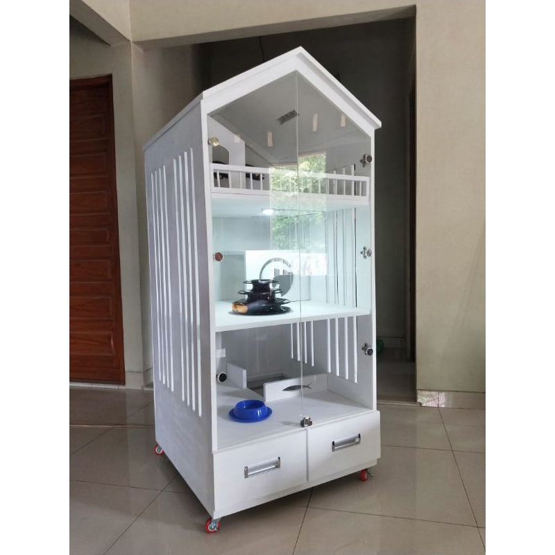 cat aquarium cat room kandang kucing bahan kayu desain modern