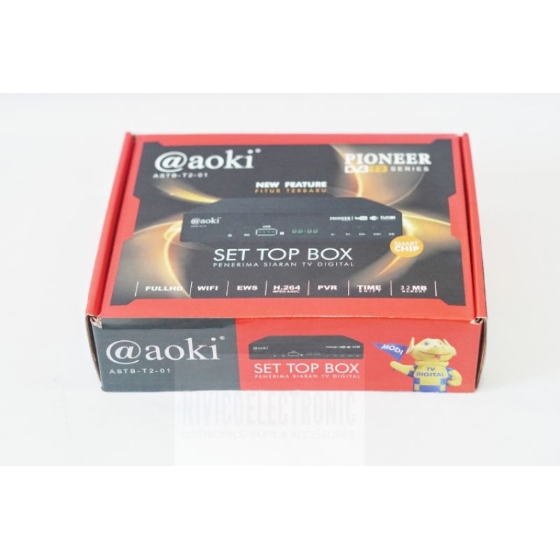 SET TOP BOX STB AOKI PIONEER DVB T2 SERIES 32mb