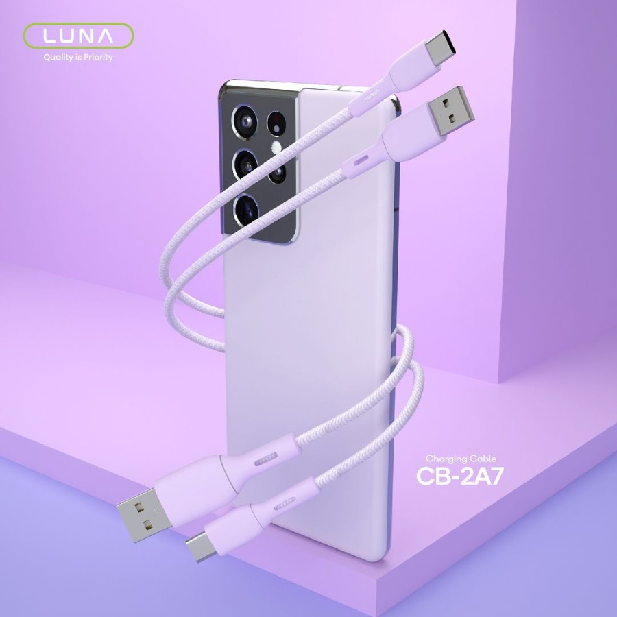 LUNA Kabel Data Colorful Micro USB / Type C / Lightning Quick Charging