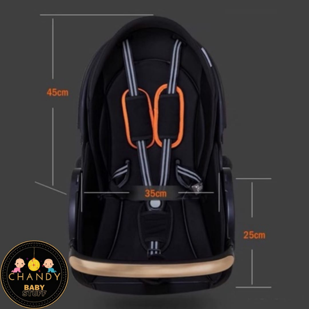 BAOBAOHAO V9 MAGIC STROLLER 360 ROTATION BISA DUDUK, REBAHAN DAN TIDUR